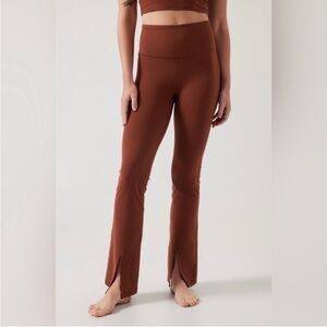 Athleta elation split flare pant ancient mahogany XS